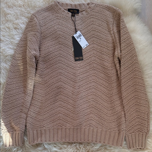 Truth Sweaters - Truth Women's Textured Beige Sweater